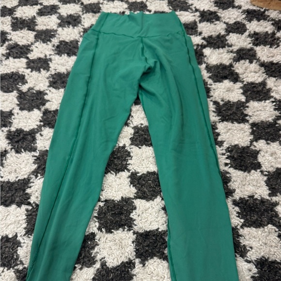AERIE Women's Green High-Waisted leggings- FUN & FLATTERING 💚zoom in for details - Picture 5 of 8